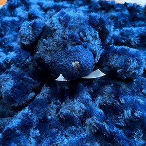 Blankets and Beyond Lovey‎ Security Blanket Plush Teddy Bear Blue